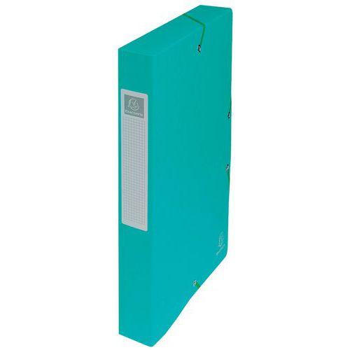 Lot de 8 boîtes de classement exabox dos 40mm carte lustrée - A4 Vert thumbnail image 1