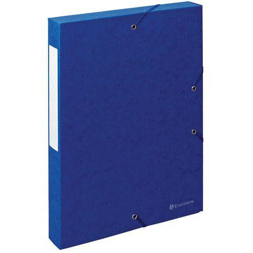 Lot de 10 boîtes exabox dos 40mm carte lustrée scotten A4 Bleu thumbnail image 1