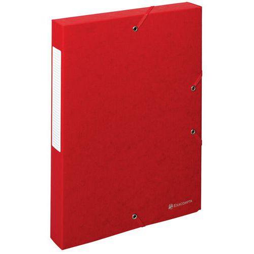 Lot de 10 boîtes exabox dos 40mm carte lustrée scotten A4 Rouge thumbnail image 1