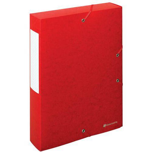 Lot de 10 boîtes exabox dos 60mm carte lustrée scotten A4 Rouge thumbnail image 1