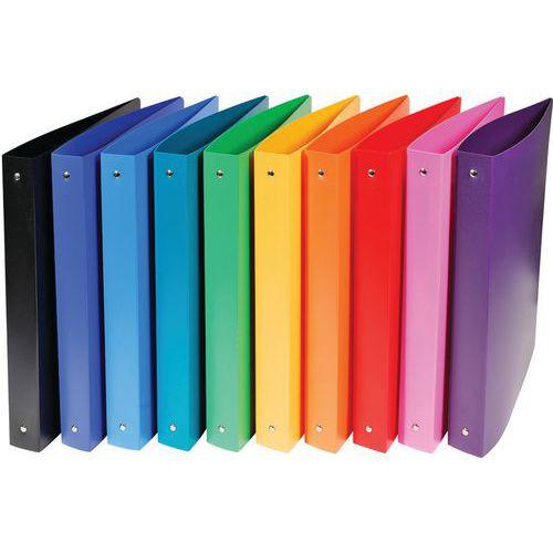 Classeur 4 anneaux 30 mm PP opaque coloris assorties A4 maxi fullname image