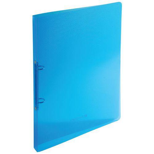 Illustration de : Classeur 2 anneaux 15 mm polypropylène crystal colours A4