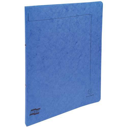 Lot de 10 classeurs 2 anneaux 15mm carte lustrée A4 Bleu thumbnail image 1