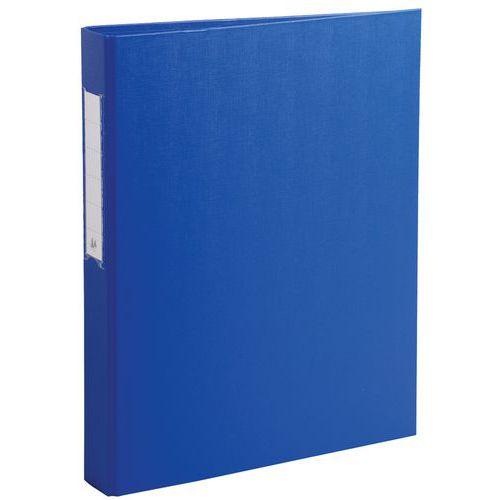 Lot de 10 classeurs rembordé PP 2 anneaux rond 25mm sur 3eme Bleu thumbnail image 1