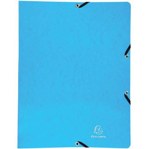 Illustration de : Classeur à élastiques 2 anneaux 15mm iderama A4