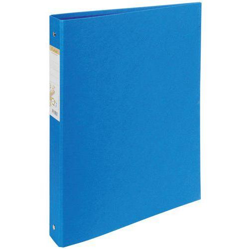 Lot de 10 classeurs rembordé papier 2 anneaux 30mm forever A4 Bleuclair thumbnail image 1