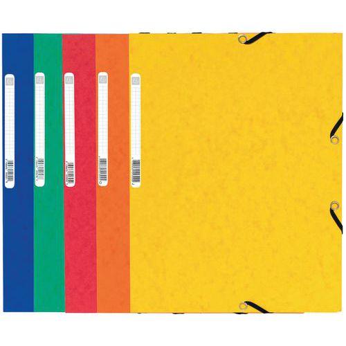 Chemise à élastique 3 rabats carte lustrée 355gm² A4 thumbnail image 1