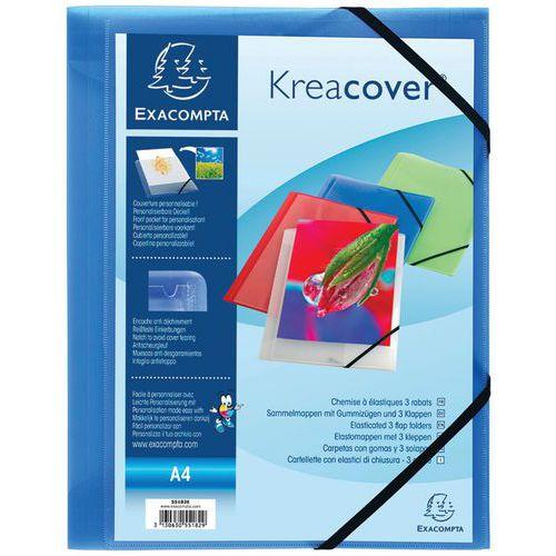 Set 25 chemises 3 rabats PP opaque krea cover A4 Assorties thumbnail image 1