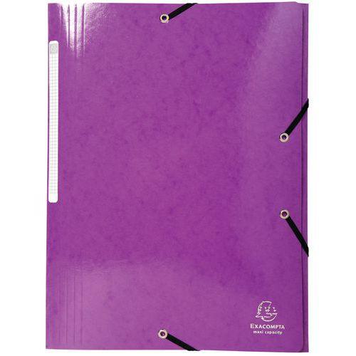 Lot de 25 chemises 3 rabats maxi capacity 425gm² iderama A4 Violet thumbnail image 1