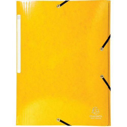 Lot de 25 chemises 3 rabats maxi capacity 425gm² iderama A4 Jaune thumbnail image 1