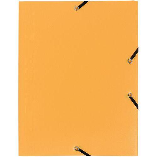 Lot de 30 chemises à élastique 3 rabats PP 4/10e opaque eco A4 Jaune thumbnail image 1