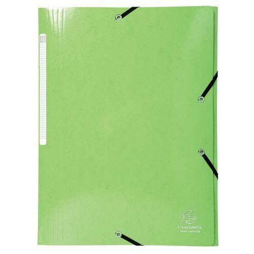 Illustration de : Chemise à élastiques 3 rabat maxi capacity iderama a4