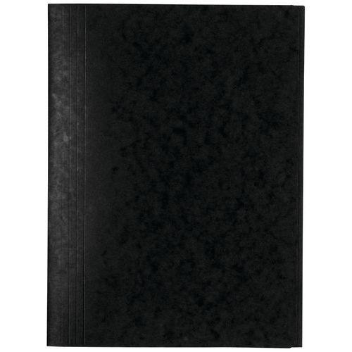 Lot de 25 chemises simple sans élastique avec 3 rabats 400gm² A4 Noir thumbnail image 1
