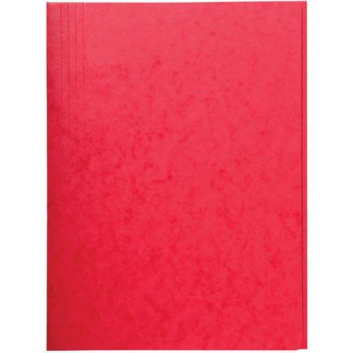 Lot de 25 chemises simple sans élastique avec 3 rabats 400gm² A4 Rouge thumbnail image 1