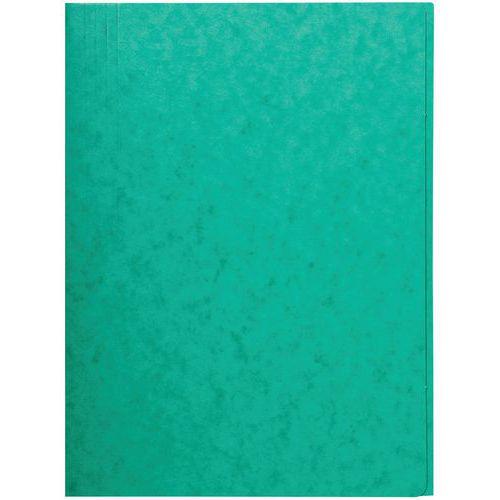 Lot de 25 chemises simple sans élastique avec 3 rabats 400gm² A4 Vert thumbnail image 1