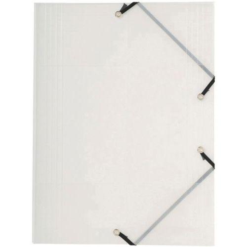 Illustration de : Chemise à élastique 3 rabats polypropylène 5/10e crystal A4