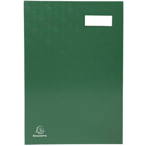 Lot de 8 Parapheur direction soufflets 24x35cm 20 compartiments Vert thumbnail image 1