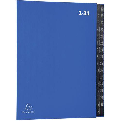 Lot de 6 trieurs rigide économique ordonator 32 cases 24x34cm Bleu thumbnail image 1