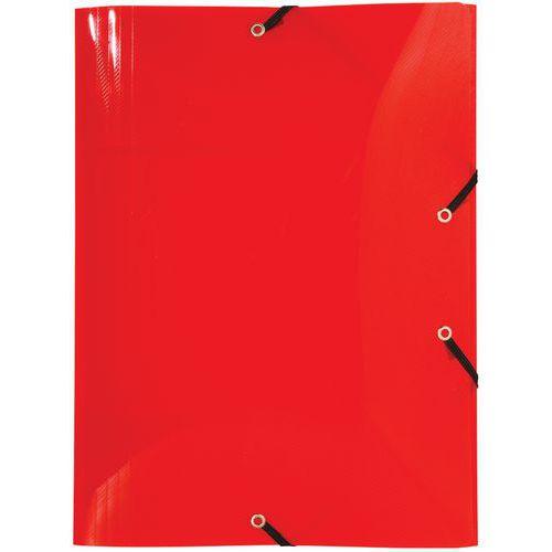 Illustration de : Chemise à élastique 3 rabats PP 5/10e crystal colours - a3