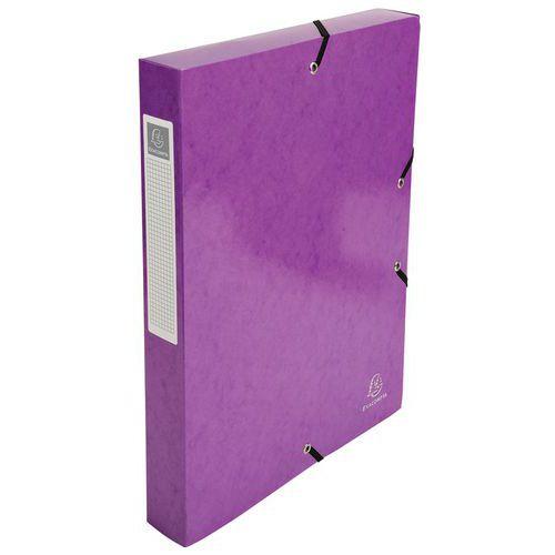 Lot de 8 boîtes de classement iderama dos de 40mm A4 Violet thumbnail image 1