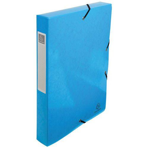 Lot de 8 boîtes de classement iderama dos de 40mm A4 Bleu clair thumbnail image 1