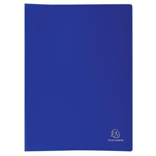 Lot de 8 Protège-documents en PP souple opaque 200 vues A4 Bleu clair thumbnail image 1