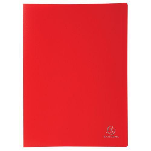 Lot de 8 Protège-documents en PP souple opaque 200 vues A4 Rouge thumbnail image 1