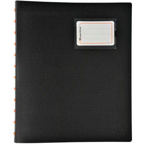 Lot de 6 Protège-documents à anneaux et pochettes 60 vues A4 Noir thumbnail image 1