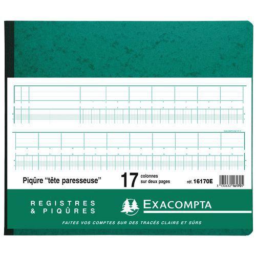 Illustration de : Piqûre 27x32cm à tête paresseuse 17 colonnes sur 2 pages