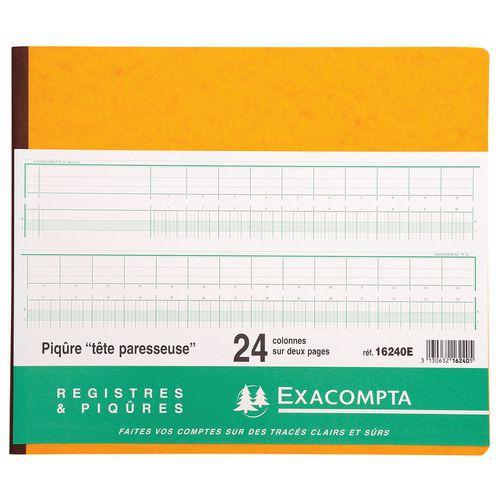 Illustration de : Piqûre 27x32cm à tête paresseuse 24 colonnes sur 2 pages