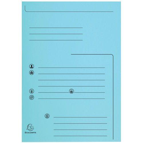 Lot de 5 paquets 25 chemises 2 rabats super 250 24x32cm Bleuclair thumbnail image 1