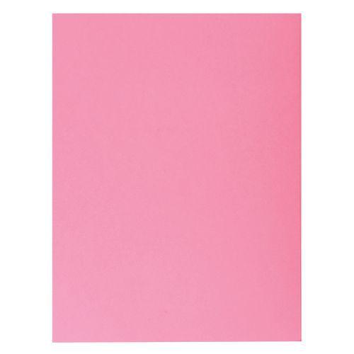 Lot de 5 paquets de 50 chemises 1 rabat super 250 - 24x32cm Rose thumbnail image 1