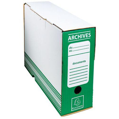 Boite archive dos 100mm carton ondulé couleurs - 25x34cm thumbnail image 1