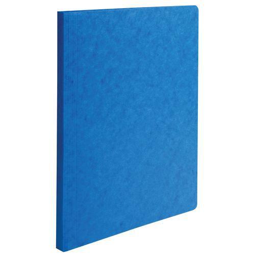 Lot de 50 chemises a dos rainé carte lustrée 400gm² - 24x32cm Bleu thumbnail image 1