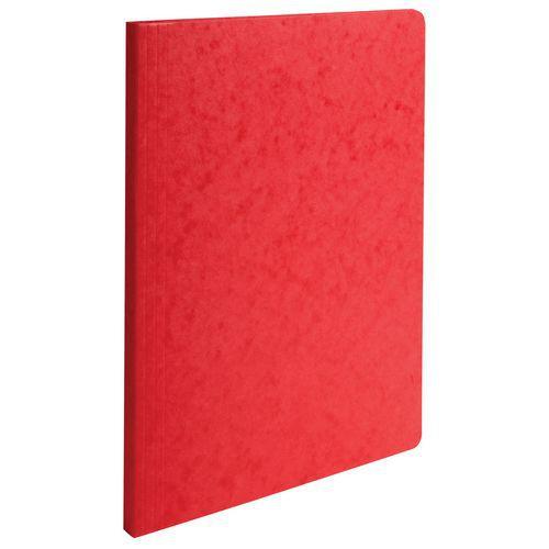 Lot de 50 chemises a dos rainé carte lustrée 400gm² - 24x32cm Rouge thumbnail image 1
