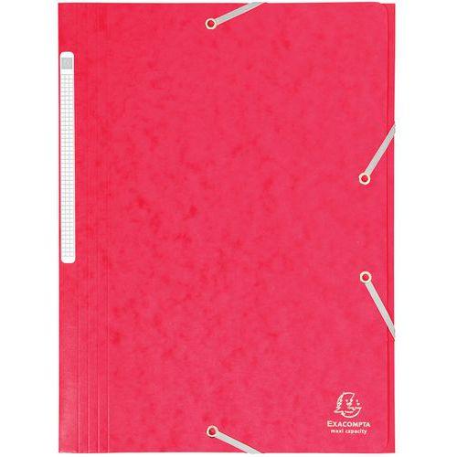 Lot de 25 chemises maxi capacity carte lustrée 425gm²  A4 Rouge thumbnail image 1