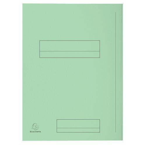 Lot de 5 paquets 50 chemises imprimées 2 rabats super 250 24x32cm Vert thumbnail image 1