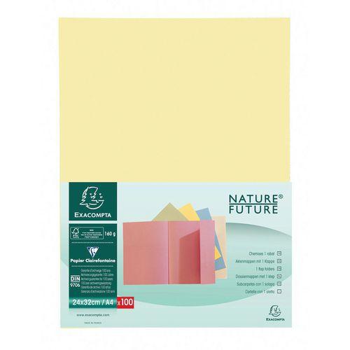 Lot de 5 paquets 100 chemises 1 rabat super 180 - 24x32cm Canari thumbnail image 1