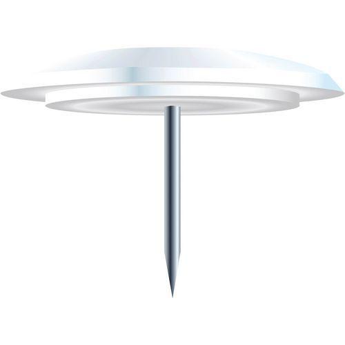 Boîte de 40 punaises pointe 7mm 10mm de diamètre blanc thumbnail image 1