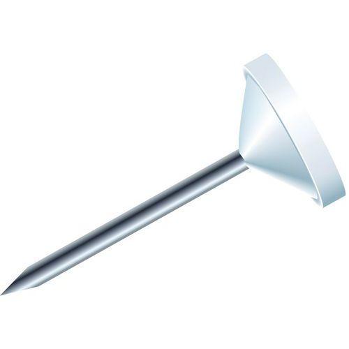Boîte de 100 épingles tête plate unie pointe 8mm blanc thumbnail image 1