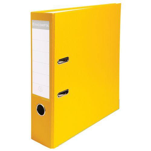 Lot de 20 classeurs à levier polypropylène dos de 80mm Jaune thumbnail image 1