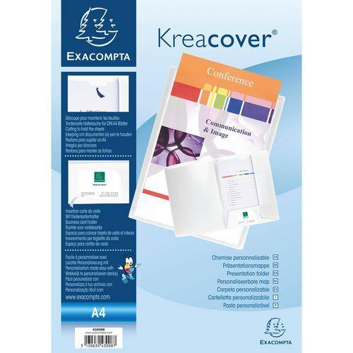 Illustration de : Chemise de présentation polypropylène souple krea cover - a4