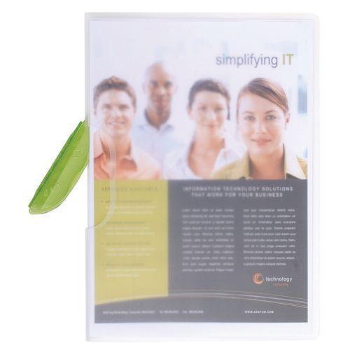 Illustration de : Chemise de présentation pp semi-rigide clip design - a4