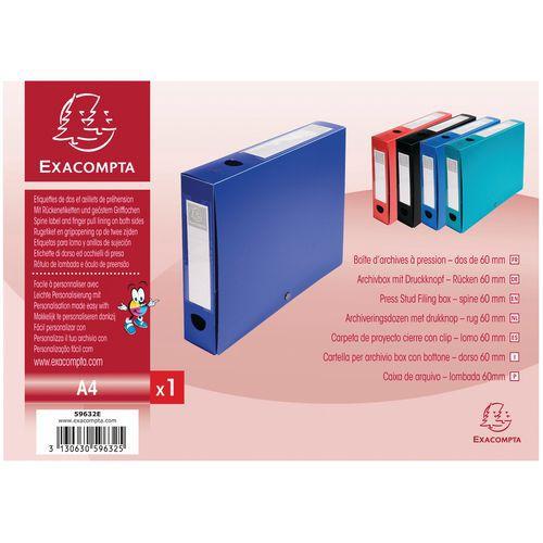 Boite de classement à pression dos 60mm PP 7/10e opaque A4 thumbnail image 1