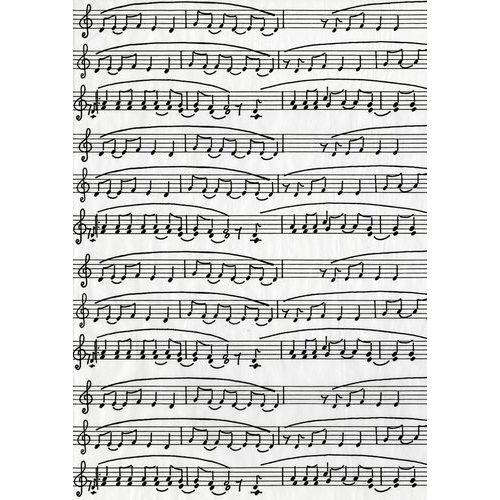 Illustration de : Pochette 20 feuilles 30x40 cm couleur blanc - Décopatch