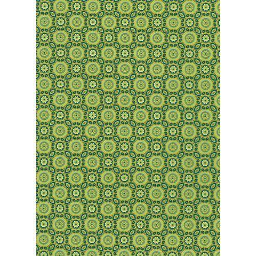 Pochette 20 feuilles 30x40 cm couleur vert - Décopatch fullname image