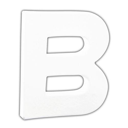 Lettres à décorer en papier mâché 12 cm blanc -Décopatch thumbnail image 1