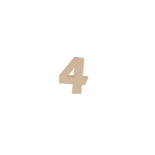 Chiffre 4 kraft 20cm (Lot de 6) thumbnail image 1