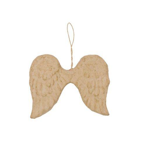 Illustration de : Ailes à suspendre S 2x13x10cm en papier mâché à décorer - Décopatch