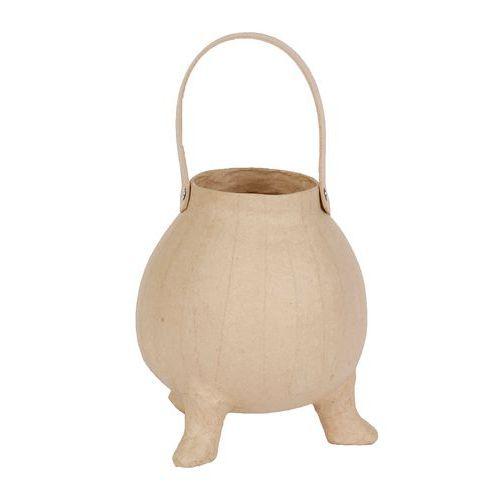 Illustration de : Chaudron en papier mâché à décorer - Décopatch